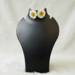 White Real Pressed Daisy Earrings and Pendant - Image 2