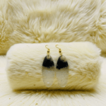 Teardrop Resin Drops with Black Glitter Gradient - Image 2