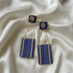 Choker Style Royal Blue In gold Detailing - Image 3