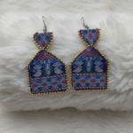 Royal Blue with Silver Gos Buta ( Tree Motifs) - Image 2