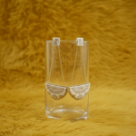 White Assam Silk Danglers - Image 3