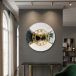 Black and White Resin Wall clock - Image 4