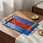 Resin Gamusa Tray in Blue- A Blend of Tradition and Elegance - Image 4
